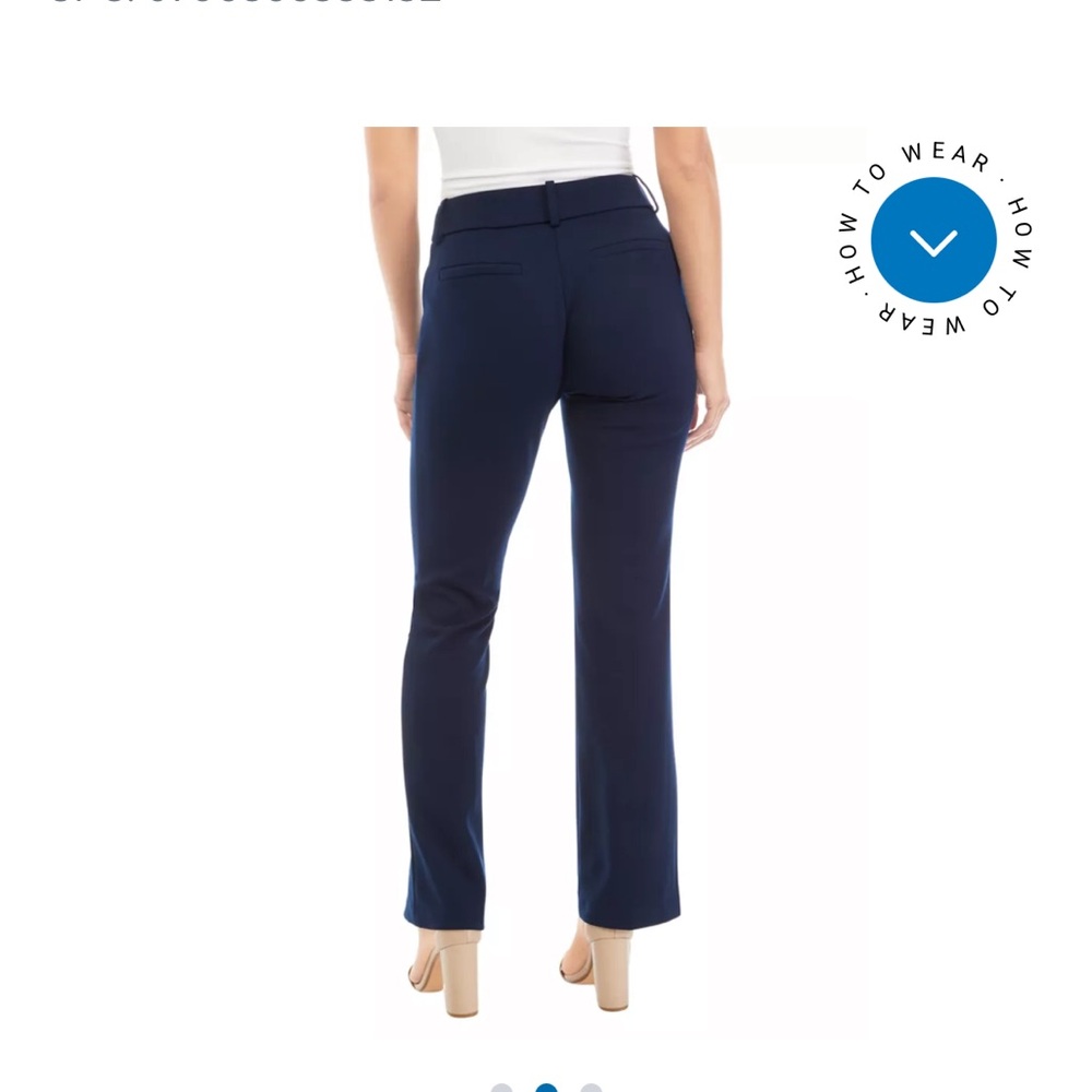 Rafaella Pants - Navy “Curvy Slim Leg” career pants NWT - Picture 2 of 15